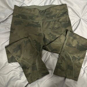 lululemon athletica Green Camouflage Leggings